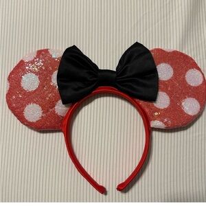 Disney Red Minnie Mouse Headband Ears